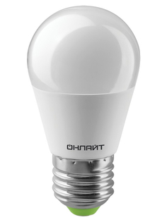 Лампочка ОнЛайт LED E27 10W 230V 2700K OLL-G45-10-230-2.7K-E27 61 968 / 82 912