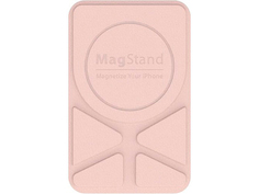 Магнитное крепление-подставка SwitchEasy MagStand Leather Stand для APPLE MagSafe Совместимо с APPLE iPhone 12/11 Pink GS-103-158-221-140