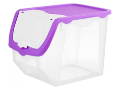 Контейнер для овощей Elan Gallery 506 12L Transparent-Purple 640184