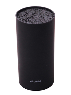 Подставка для ножей Kamille Black 7605