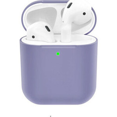 Чехол для наушников Deppa Ultra Slim для AirPods 1/2, серая лаванда.