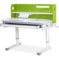 Детский стол Mealux Denver Green BD-660 Z белая, ножки белые с серыми накладками