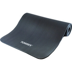 Коврик для йоги Torres SOFT арт. YL10110, NBR (синт.каучук), толщина 1 см, серый