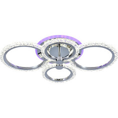 Люстра светодиодная Profit Light 18027/4 CHR 76W+8W RGB