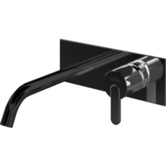 Смеситель для раковины  Cezares Leaf встраиваемый, черный матовый (LEAF-BLI1-NOP)