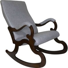 Кресло-качалка Garden story Венеция каркас орех, сиденье серый