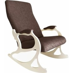 Кресло-качалка Garden story Санторини каркас дуб шампань, сиденье кофе