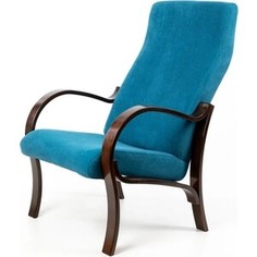 Кресло Garden story Милан каркас орех, сиденье бирюза