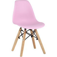 Stool Group Стул Eames small розовый, деревянные ножки