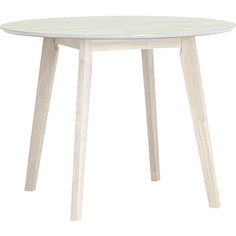 Стол обеденный Stool Group Gerda 100x100 массив гевеи беленый дуб