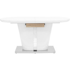 Стол обеденный Stool Group Мулен раскладной глянцевый белый DT-44-160-HGW DUAL
