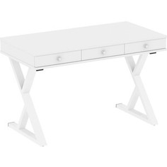 Стол письменный Riva Home Office VR.SP-1-118.M белый бриллиант/белый металл 118x60x75