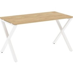 Стол рабочий Riva Loft VR,L-SRX-3,7 тиквуд светлый/белый металл 138x72x75