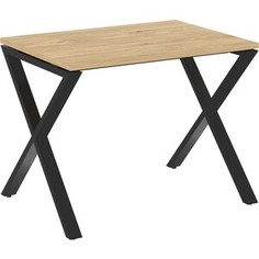 Стол рабочий Riva Loft VR,L-SRX-1,7 тиквуд светлый/черный металл 98x72x75