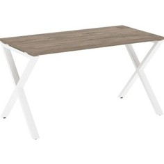 Стол рабочий Riva Loft VR,L-SRX-3,7 тиквуд темный/белый металл 138x72x75