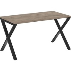 Стол рабочий Riva Loft VR,L-SRX-3,7 тиквуд темный/черный металл 138x72x75