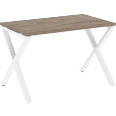 Стол рабочий Riva Loft VR,L-SRX-2,7 тиквуд темный/белый металл 118x72x75