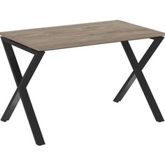 Стол рабочий Riva Loft VR,L-SRX-2,7 тиквуд темный/черный металл 118x72x75
