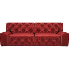 Диван Mebel Ars Милан бархат красный /star velvet 3 dark red (тик-так) ППУ