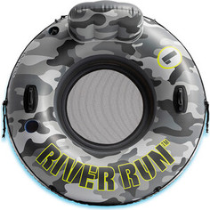 Надувной круг-кресло Intex 135см Camo River Run 1с ручками, до 100кг