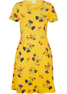 Трикотажное платье в цветочек Bonprix
