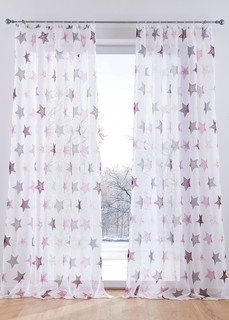 Гардина со звёздами (1 шт.) Bonprix