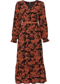 Платье и ремень из переработанного полиэстера (2 изд.) Bonprix