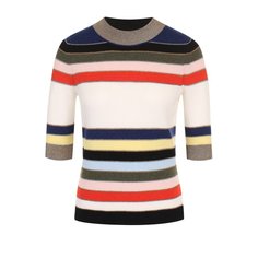 Топ из смеси кашемира и вискозы в полоску Sonia Rykiel