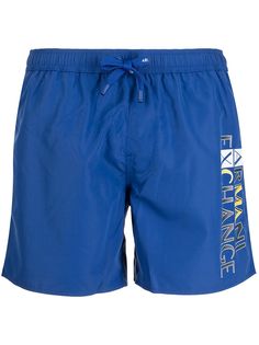 Armani Exchange плавки-шорты с кулиской и логотипом