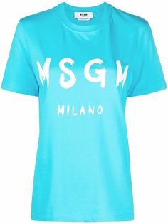 MSGM футболка с логотипом