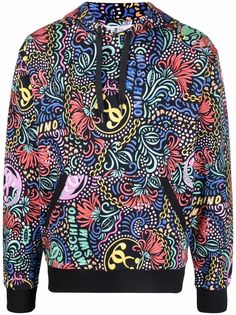 Moschino худи с принтом