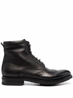 Santoni ботинки с брогированием