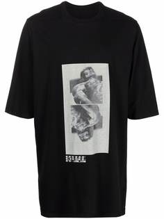 Rick Owens DRKSHDW футболка с графичным принтом