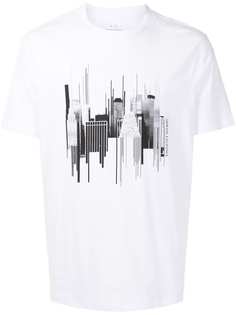 Armani Exchange футболка с принтом New York City