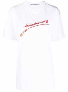 Alexander Wang футболка с логотипом