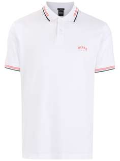 BOSS рубашка поло Paul с окантовкой в полоску