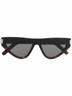 Saint Laurent Eyewear солнцезащитные очки в оправе кошачий глаз