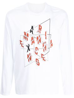 Armani Exchange топ с длинными рукавами и логотипом