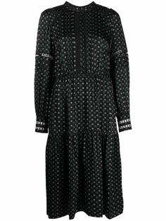 Michael Michael Kors платье с длинными рукавами и цветочным принтом