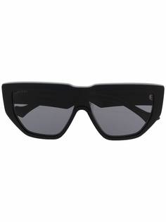 Gucci Eyewear солнцезащитные очки в D-образной оправе