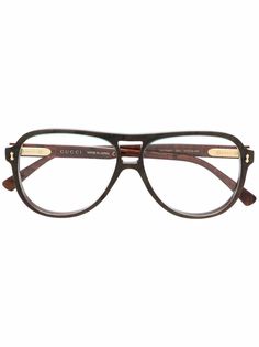 Gucci Eyewear очки в массивной оправе