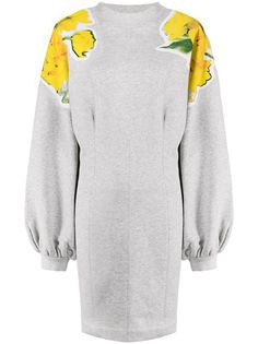 MSGM платье-свитер с графичным принтом