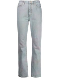 John Elliott джинсы с завышенной талией и принтом тай-дай