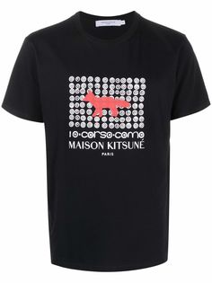 Maison Kitsuné футболка с логотипом