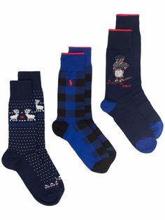Polo Ralph Lauren комплект Christmas из трех пар носков