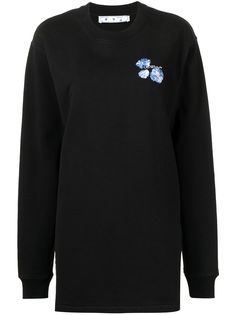 Off-White платье-толстовка с логотипом