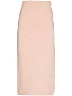Fendi стеганая юбка-карандаш с завышенной талией