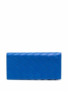 Bottega Veneta Intrecciato-embossed long wallet