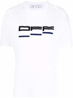 Off-White футболка свободного кроя с логотипом