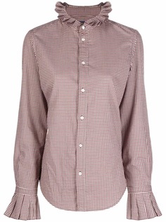 Polo Ralph Lauren клетчатая рубашка с оборками